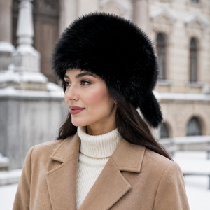 Gorro Ushanka ruso de piel sintética para mujer al por mayor, gorro de aviador de felpa cálido para invierno con orejeras, gorro Lei Feng de piel sintética - Product Image 1