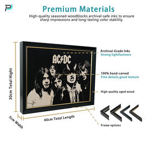 Ручная роспись, Современная Настенная картина переменного/постоянного тока, масляный портрет в деревянной раме с принтом для декора дома или ванной комнаты - Product Image 4