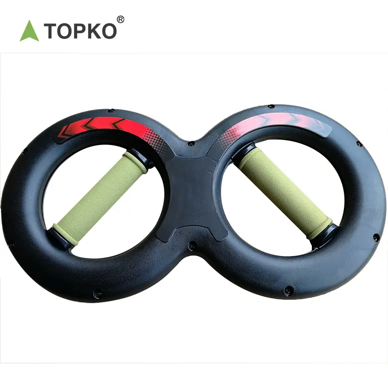 Topko 8 Vormige Hand Gripper Multifunctionele Hand & Onderarm Trainer Grijper Exerciser 360 Graden Roterende Grips Spinning Burn