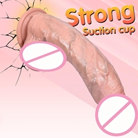 23,4 cm Dual-Density Weicher Silikon-Dildo Realistische Lebensechte Hoden Saugnapf-Basis Wasserdicht G-Punkt Anal Freihändiges Spielzeug für Frauen Männer
