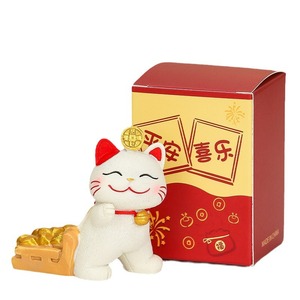 Lucky Cat Resin Figurine Multi Piece Set <b>Desk</b> Decoration Chinese New Year Gift Feng Shui Craft - Product Image 5