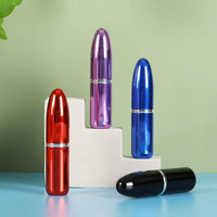 Flacon pulvérisateur de parfum rechargeable en aluminium de 3 ml, portable, avec intérieur en verre, emballage cosmétique de poche