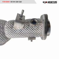 Tubo de Escape de Acero Inoxidable de Alta Calidad con Aislamiento Térmico para BMW M3 M4 G8X 3.0T, Convertidor Catalítico de Alto Flujo y Rendimiento
