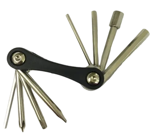 Vente flash : Mini kit d'outils de réparation de vélo pliable en acier, outils multifonctions portables, équipement d'<span class=keywords><strong>entretien</strong></span> pour vélo de route et <span class=keywords><strong>VTT</strong></span>, non - Product Image 4