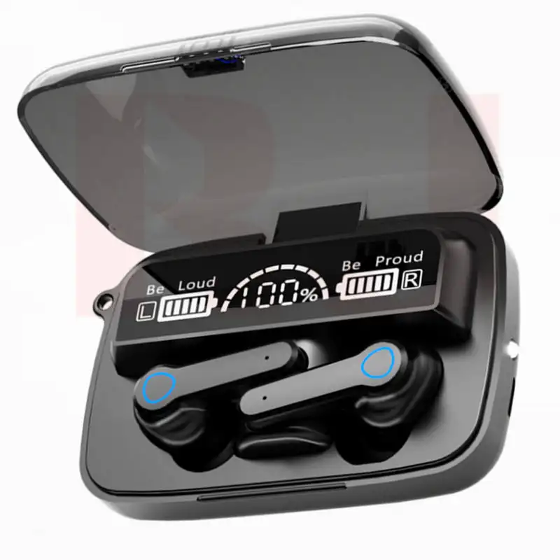 M19 thể thao Tai nghe TWS tai nghe với ngân hàng điện không thấm nước LED hiển thị gương auriculares thể thao không dây tai nghe