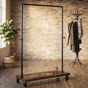 Modern Houseware Heavy Duty Metal <strong>Wooden</strong> Garment <strong>Rack</strong> <strong>Clothing</strong> <strong>Rack</strong> - Product Image 3
