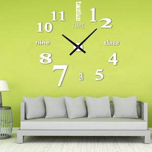 Frameless 2022 Latest Contemporary Clear Acrylic Quartz Needle Wall <strong>Clock</strong> <strong>DIY</strong> 3D for Living Room Bedroom - Product Image 3