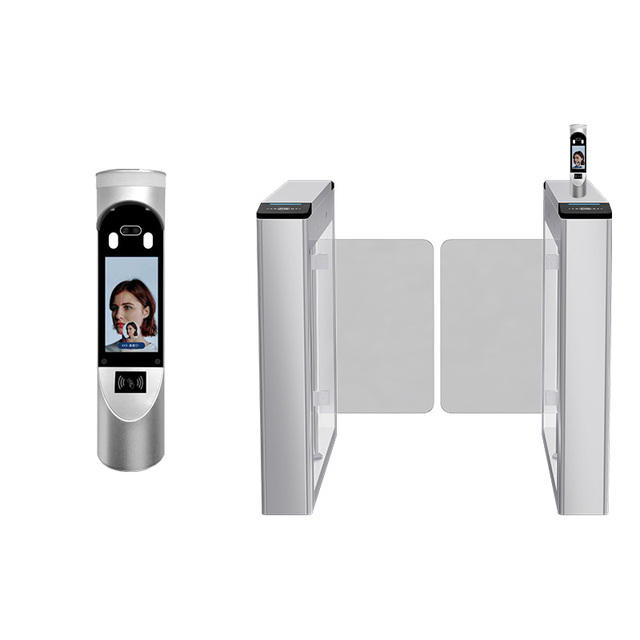 High Accuracy Facial Recognition Access Control Network Camera IP66 Protection Stainless Steel Material Turnstile