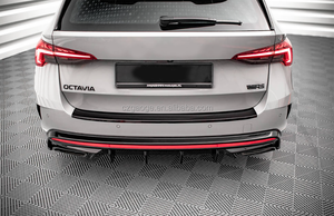 Kustomisasi Pabrik ABS Gloss Black Diffuser Belakang Mobil untuk Skoda Octavia RS MK4 2020 2021 2022 2023 2024 2025 2026 - Product Image 5
