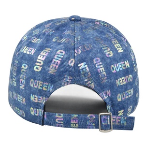 Nuovo Cappellino da Baseball in Denim con Stampa QUEEN, Cappello Vintage in Cotone Lavato per Donne e Uomini, Cappello alla Moda per Protezione Solare con Vestibilità Regolabile - Product Image 4
