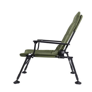 Chaise pliante légère en acier inoxydable pour la <span class=keywords><strong>pêche</strong></span> à la <span class=keywords><strong>carpe</strong></span>, le camping, la randonnée, la salle à manger et l'école, inclinable, verte - Product Image 4