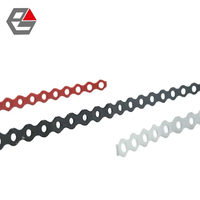 Good Quality Customized Logo ZINC Plastic Coated 10 Meters Per Roll Perforated Strapping Steel Fixing Band