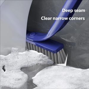 Escobilla de baño para limpiar agua, mopa mágica con tiras de silicona y cerdas, herramienta de limpieza de suelos para el hogar y el baño - Product Image 5
