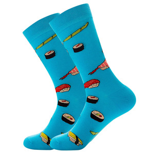 2025 nuevo algodón Navidad térmico invierno mexicano calavera <span class=keywords><strong>Sushi</strong></span> Cactus estampado cálido calcetines de tripulación para hombres y mujeres - Product Image 4