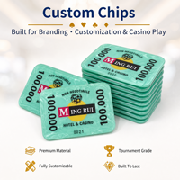 Jetons de poker rectangulaires en acrylique de Macao à trois couches, personnalisés, professionnels, avec plaques RFID, pour casino, vente en gros