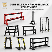 Support de rangement commercial ZY pour haltères et barres, solution de stockage d'équipement de fitness OEM ODM