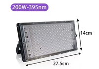 50-400W LED UV Lumières pour Glow Party Étanche Blacklight Projecteur 395nm Projecteur Violet Lampe pour Durcir Halloween Décor