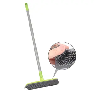 Telescopische Rubber Huisdier Haar Verwijderen Bezem Designer Hond Haar Borstel Stof Schraper Tapijt Veegmachine Wassen Mop Venster Floor Cleaner