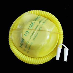 Foot Operated Air <b>Pump</b> Yellow Plastic Manual For Swimming Products Valve <b>Adapter</b> 002546 - Product Image 1