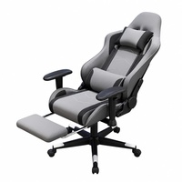 Chaise de Gaming Esports pour Streaming – Confortable, Inclinable, Réglable en Hauteur, Pivotante, Ergonomique, en Tissu, pour Usage Domestique, Base en Acier