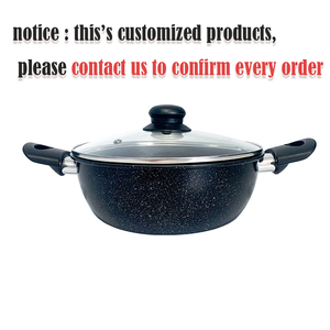 Bộ nồi chảo chống dính tùy chỉnh bằng thép <span class=keywords><strong>carbon</strong></span>, bộ nấu ăn gia đình, nồi và chảo chống dính, bộ nồi có nắp, không dính - Product Image 4