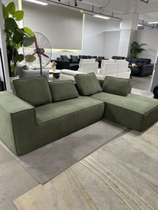 Canapé modulaire convertible en cube, canapé-lit deux places, housse en tissu lavable, design contemporain pour appartement, salon - Product Image 2