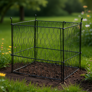 Grillage de protection pour plantes, 13,4'' x 13,4'', carré, pour l'extérieur, anti-parasites, pour plantes, fleurs, légumes - Product Image 2