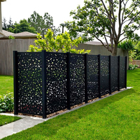 Panneaux de clôture modulaires décoratifs en aluminium découpé au laser pour extérieur, cloisons de jardin élégantes, treillis de clôture pour l'intimité, Australie