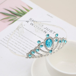 Tiara Corona Para Niñas - Con Peine, Brillante, Ideal Para Fiestas, Bodas, Cumpleaños O Disfraces
