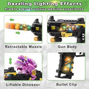ปืนกลมือของเล่น MP9 รุ่นใหม่ ทำจากพลาสติก พร้อมไฟกระพริบ ใช้งานกลางแจ้ง ของเล่นไฟฟ้าสำหรับเด็กผู้ชายและเด็กผู้หญิง - Product Image 2