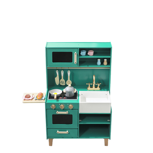 <span class=keywords><strong>Cuisine</strong></span> en bois moderne OEM pour enfants, grand ensemble <span class=keywords><strong>de</strong></span> jeu avec sons, évier <span class=keywords><strong>de</strong></span> <span class=keywords><strong>cuisine</strong></span> réaliste, pour filles, jeu d'imitation à la maison pour bébés - Product Image 3