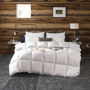 होटल फ्लुफी क्टेड शीतकालीन रजाई थोक नीचे सबूत कपड़े उच्च वजन पंख मखमल किंग आकार बिस्तर क्विल्ट - Product Image 6