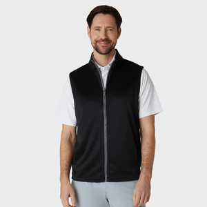OEM Custom Men's Winter Golf <b>Vest</b> Jacket Outer Wear Reversible Casual High Quality Sleeveless Mandarin Collar with Pocket - Product Image 2