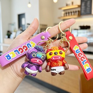 Offre Spéciale – Porte-clés en silicone électroplaqué, motif monstre dentaire 3D mignon, idéal pour les fêtes et cadeaux promotionnels en gros - Product Image 3