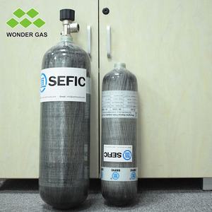 Tanque de Fibra de Carbono de 6.8L CE, Cilindro de Gas de Alta Presión de 300 bar/4500 psi para <span class=keywords><strong>Paintball</strong></span> y Deportes al Aire Libre - Product Image 1