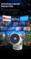 Projecteur LCD HY300 Pro Max Android 13 170 ANSI Lumens 720P avec batterie intégrée 2h WiFi 6 5G 2 Go de RAM 16 Go de ROM Cinéma portable