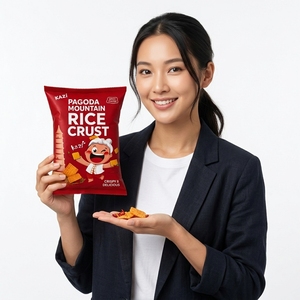 Croustilles de riz bio épicées, croustillantes, fines, cuites, saveur <span class=keywords><strong>montagne</strong></span>, format pagode, échantillon - Product Image 5