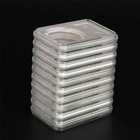 Boîte de rangement pour lingots d'or et d'argent de 84x56x8 mm, inserts personnalisables, PCCB, classement NGC, auto-scellant, pour pièces de monnaie