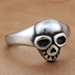 <b>Skull</b> <b>Ring</b> Men's Stainless Steel Silver Punk Style Retro Fashion Jewelry Gift 280723 - Product Image 1