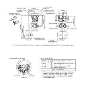 Manomètre ou différentiel EJXC80A EJAC80E, joint différentiel à montage direct EJXC80A, EJAC80E, EJXC80A, EJAC80E - Product Image 2