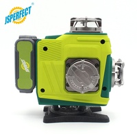JSPERFECT Haute Précision Asram Vert 16 Lignes Niveau Laser 4D avec Écran Tactile
