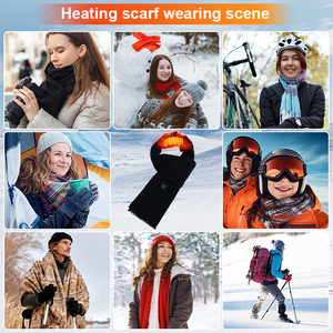 Bufanda Térmica Recargable Inteligente de Invierno para Hombre y Mujer, Bufanda Eléctrica con Calefacción USB, <span class=keywords><strong>Manta</strong></span> para el Cuello - Product Image 5