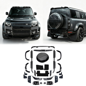 Kit carrosserie pour Land Rover Defender <span class=keywords><strong>90</strong></span>/110/130 2020-2026, <span class=keywords><strong>style</strong></span> urbain, avec éclairage de toit de qualité OEM, enjoliveurs de roue et passages de roues larges - Product Image 1