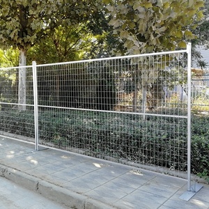 Thép di động xây dựng hàng rào an ninh tấm tạm thời đường sắt hàng rào ngoài trời đường lái xe cổng sơn hoàn thiện bảo vệ xây dựng - Product Image 3