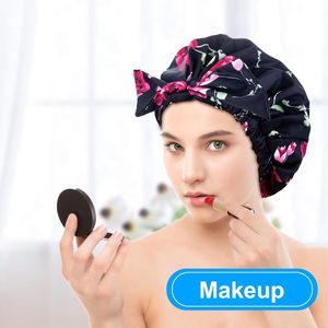 <span class=keywords><strong>Bonnet</strong></span> <span class=keywords><strong>de</strong></span> douche imperméable réutilisable <span class=keywords><strong>de</strong></span> luxe pour femmes aux cheveux longs, <span class=keywords><strong>bonnet</strong></span> <span class=keywords><strong>de</strong></span> <span class=keywords><strong>bain</strong></span> élastique imperméable pour la plage, les affaires, la pêche - Product Image 3