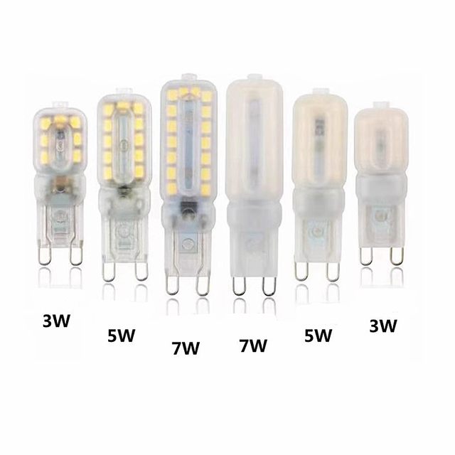 Dimmable LED G9 Corn Lamp SMD 3W 5W 7W 220V 110V PC Cover Energy Saving Lamp Replaces Halogen Lamp