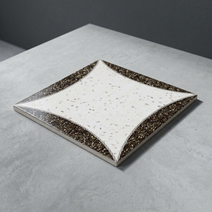 Carreaux de sol en céramique émaillée pleine masse effet marbre Bookmatch 400x400mm, étanches pour salle de bain et intérieur - Product Image 4
