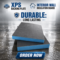 Personnalisation de panneaux de support de carrelage XPS spéciaux pour l'étanchéité et l'isolation thermique des bâtiments et toilettes