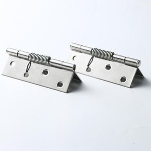 Self Closing <b>Spring</b> Hinge Automatic Folding Stainless Steel Silver for Electric Box Cabinet Wardrobe Furniture <b>Door</b> Hardware - Product Image 4