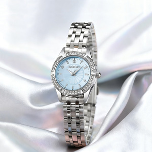 Montre pour femmes en cristal de haute beauté, élégante et délicate, montre-bracelet à quartz pour femmes - Product Image 6